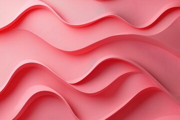 Obraz premium Elegant Pink Waves in Motion