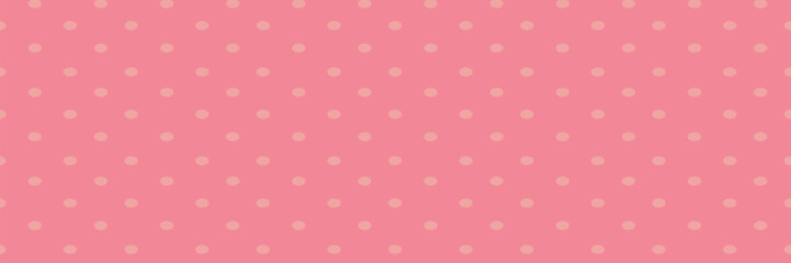 Seamless pink polka dot pattern.