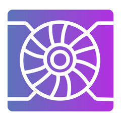 Obraz premium fan Gradient icon