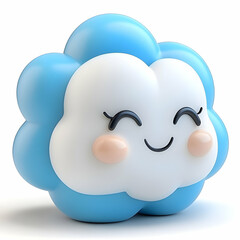 Cute 3D Cloud Illustration