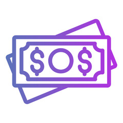 money Gradient icon