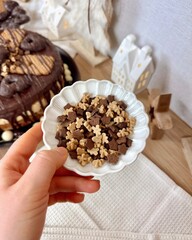 Vegane Torte Weihnachten Spekulatius Lebkuchen Schokolade Weihnachtstorte Backwerk backen Winter veganer Kuchen