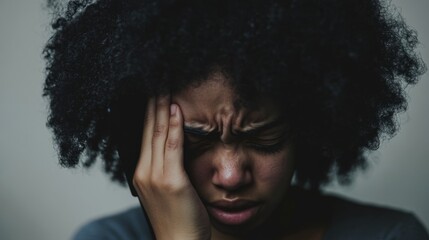 Person experiencing distress while holding head and staring at phone, reflecting modern challenges and emotional struggles in the digital age