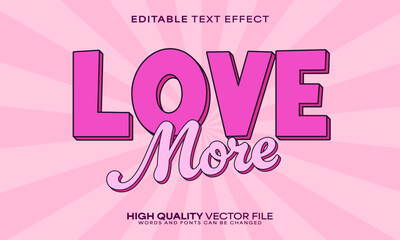 Retro text effect, editable text effect and pink 3d font style bold shadow girl poster design