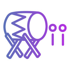 drum Gradient icon