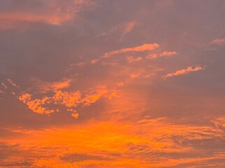 Obraz premium red sunset sky