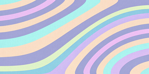 Retro vibrant color swirly, wayvy, curvy abstract background with grainy texture for a vintage or 70s-inspired nostalgic, playful, psychedelic vibe