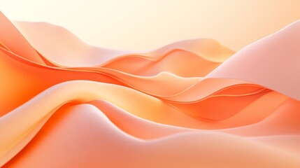 79.A minimalistic orange abstract background with smooth, flowing lines and gradients. The organic forms blend seamlessly, while subtle highlights create a polished and contemporary aesthetic.