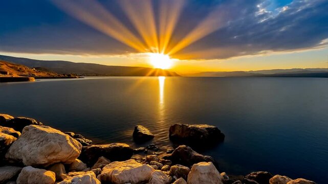 Sea of Galilee Shimmering as a Symbol of Hope