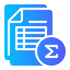 sum gradient icon