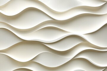 Obraz premium Elegant White Waves Texture for Modern Spaces