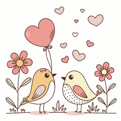 Vector cute Valentine
