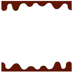 Obraz premium バレンタインイメージに使えるシンプルなチョコレートのイラスト素材 ベクター