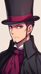 Victorian Gentleman Portrait Illustration