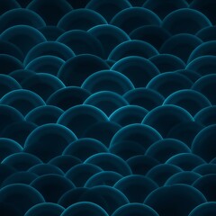 Obraz premium seamless pattern featuring traditional Japanese Seigaiha wave designs.