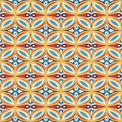 Ikat embroidery ethnic oriental traditional pattern 