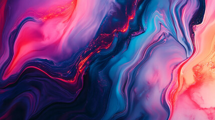 Abstract visuals blending neon lights and textured backgrounds.