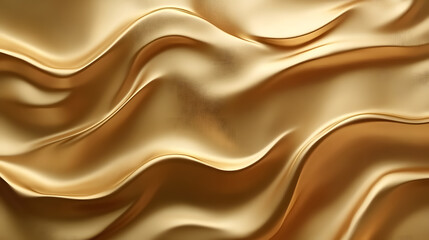 Obraz premium A gold background features gradients and shadows for depth.