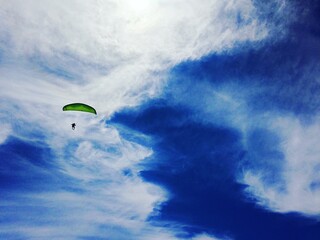Parachute in the sky
