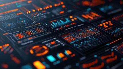 Obraz premium Enhancing data management system efficiency through analytics insights