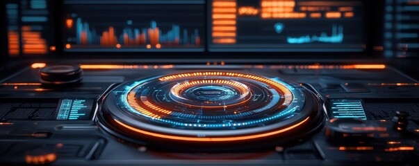 Obraz premium Enhancing efficiency with data management system analytics hub