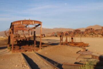 famous train cemetery in uyuni