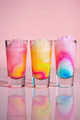 Colorful Swirl Mocktails