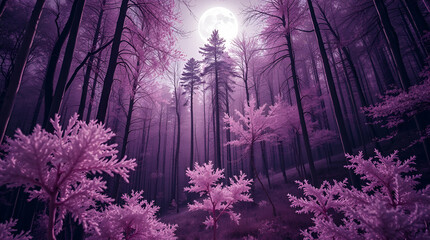 forest in the morning