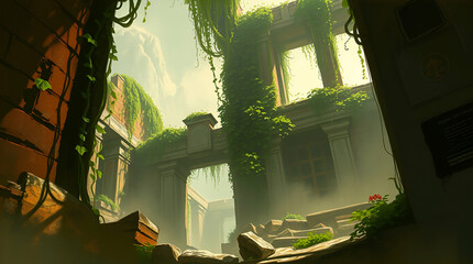 old building nature takeover