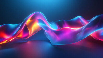 Abstract visuals blending neon lights and textured backgrounds.