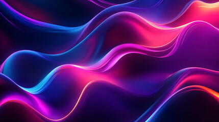 Fototapeta premium Abstract visuals blending neon lights and textured backgrounds.
