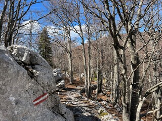Premuzic hiking trail or Premuzic Trail - Northern Velebit National Park, Croatia or Premuzic-Wanderweg or Premuzic's Trail (Pješački planinarski put Premužićeva staza - NP Sjeverni Velebit, Hrvatska)