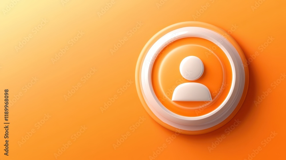 Poster interactive button interface, a futuristic design element for enhanced user experience in digital co