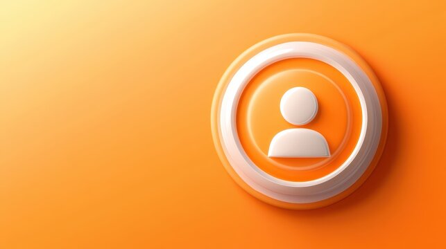 Interactive button interface, a futuristic design element for enhanced user experience in digital communication and modern technology