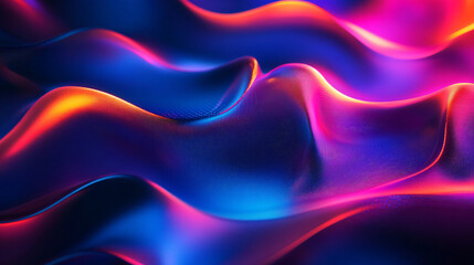 Obraz premium Abstract visuals blending neon lights and textured backgrounds.