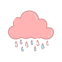 Vector illustration of whimsical clouds with charming elements. Perfect for adding a playful touch to projects, suitable for children’s designs, creativity, and decorative theme