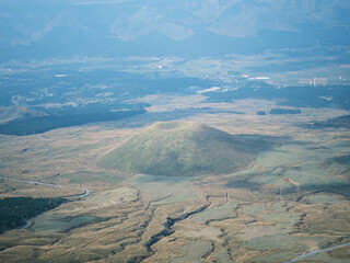 杵島岳から見た米塚
