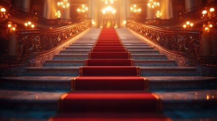 Grand Palace Red Carpet Staircase Event