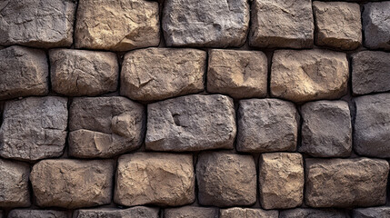 Obraz premium The texture of the wall is made from rectangular stone blocks, which can be used as an element for backgrounds or designs