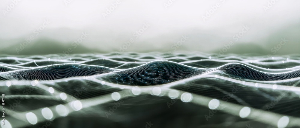 Poster abstract digital landscape futuristic tech background network data visualization