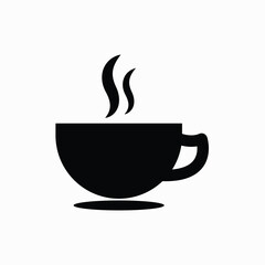 Coffee cup icon. cup a coffee sign and symbol, Vector illustration. on white background