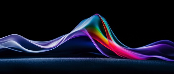 Abstract Colorful Smoke Wave  Fluid Design  Dynamic Background