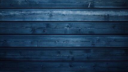 Obraz premium Dark Blue Wood Plank Wall Texture