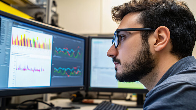 AI systems analyzing vibration data for machinery health monitoring.