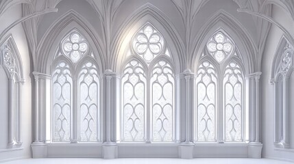 Elegant Gothic arched windows