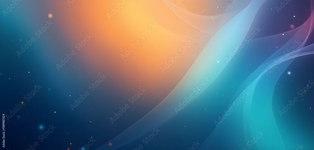 Poster abstract background with soft hues and flowing lines