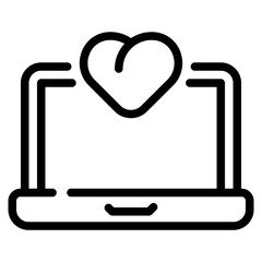 Laptop Line Icon