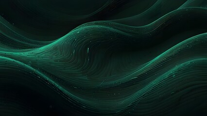 Modern pattern green wave design background Generative AI