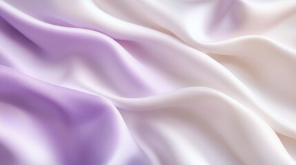 Obraz premium Flowing Fabric Texture in Soft Purple and White Shades