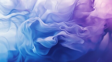 Obraz premium Ethereal Flow of Soft Waves in Blue and Purple Hues